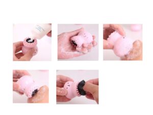 Cute Little Octopus Silicone Manual Facial Cleansing Brush