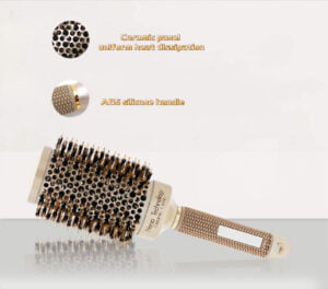 Nano Thermic Ceramic & Ionic Boar Bristle Round Hair Brush