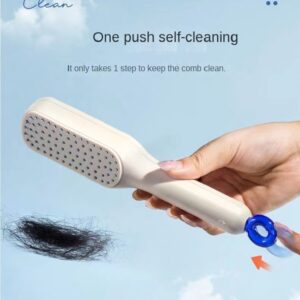 Retractable Easy-Cleaning Detangling Hair Comb